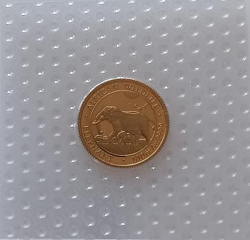 Somalia Elefant 1/10 Unze Gold 2022 stgl